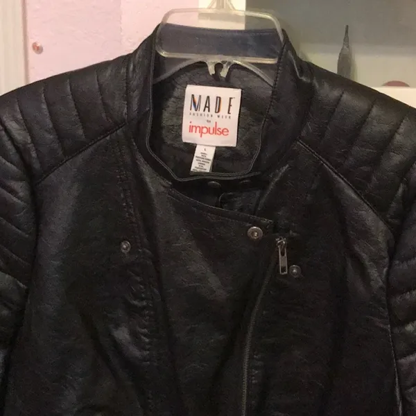 Jacket faux L Black Size L - Image 2