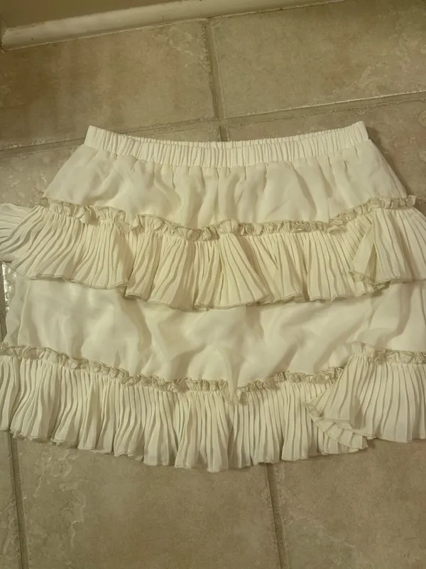 ruffle skirt White Size L - Image 2