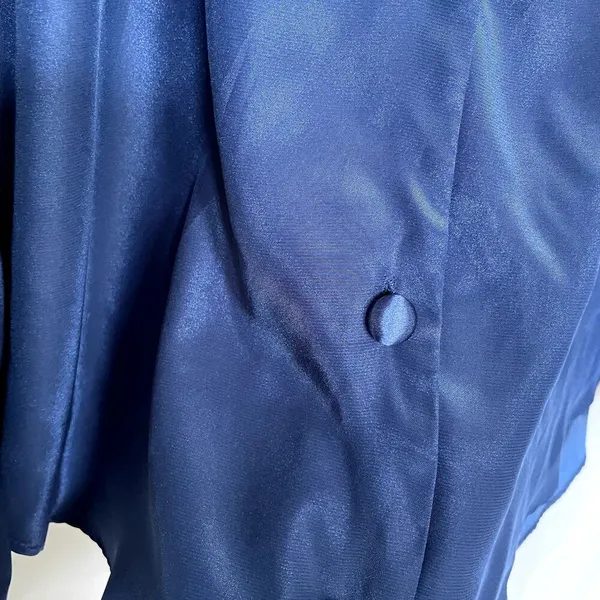 Victoria's Secret lightweight navy button down pajama top women's size large‎ - Image 5
