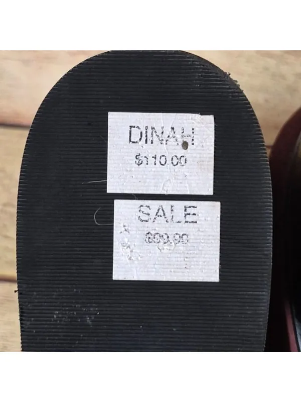 Naturalizer Dinah Burgundy Suede Leather Mid Heal Penny Loafer Pump Size 8M - Image 10