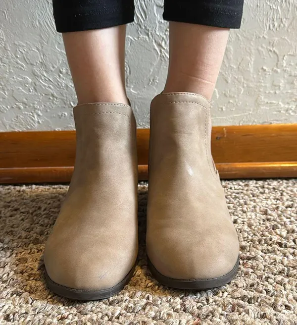 Taupe Ankle Boots Tan Size 7 - Image 9
