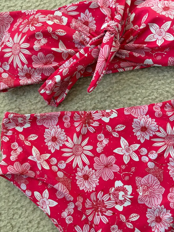 Women’s Pink Bikini Set Size M - Image 2