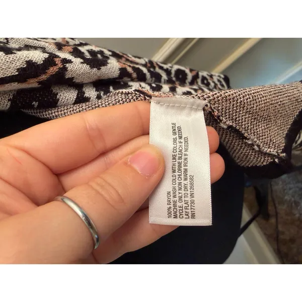 Diane von Furstenberg x Target Neutral Poppy Sweater Knit Wrap Dress Long Sleeve - Image 7