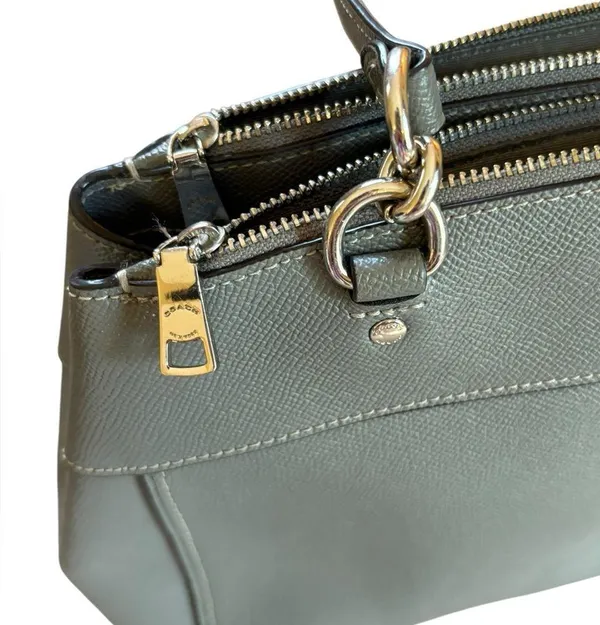 Coach Brooke Carryall Bag F25397 Tote Bag Leather Womens Gray - Image 4
