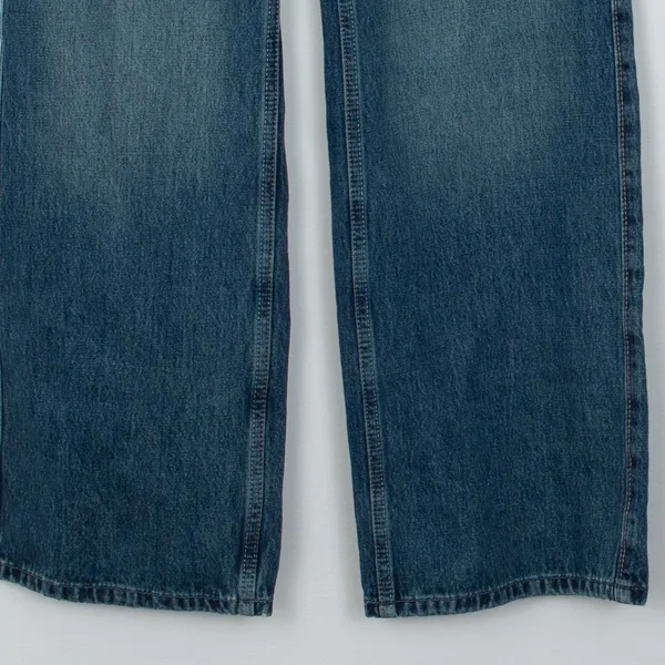 Hollister Low Rise Baggy‎ Jeans Womens Size 000R W23 Regular Medium Wash Denim - Image 3