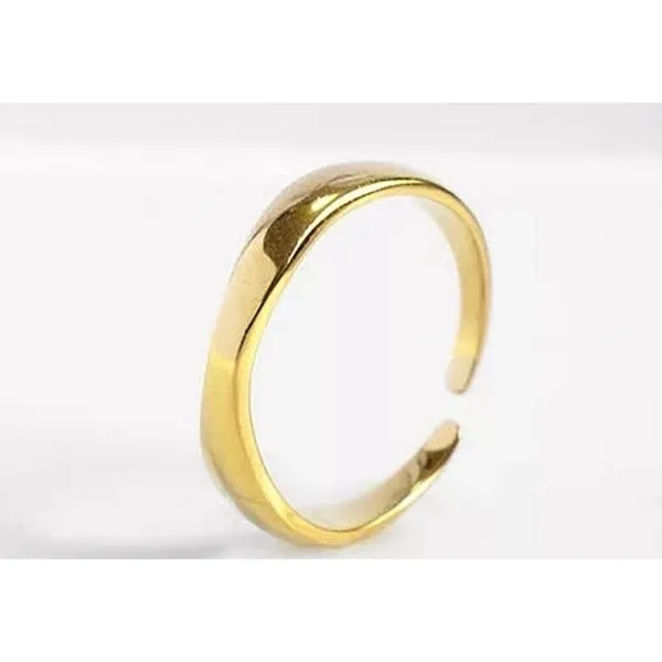 Boutique NEW 14k Yellow Gold Wave Ring | Gold‎ Plated Sterling Silver - Image 8