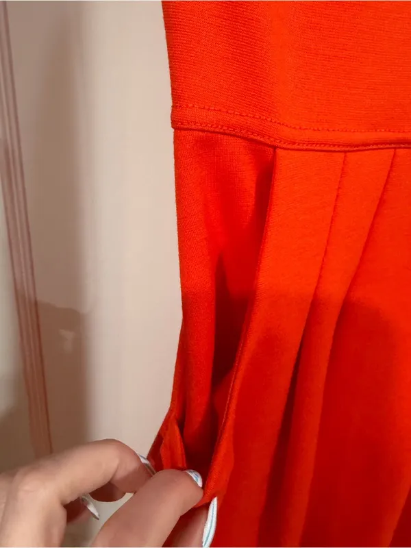 Gianni Bini Bright Red Short Sleeve Dress​ - Image 6