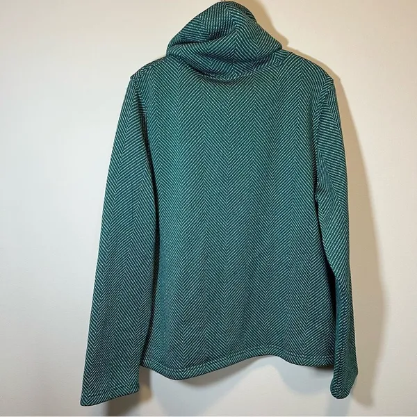 J. Crew Women’s Long Sleeve Funnel Neck Pullover Sweater Green XL‎ - Image 10