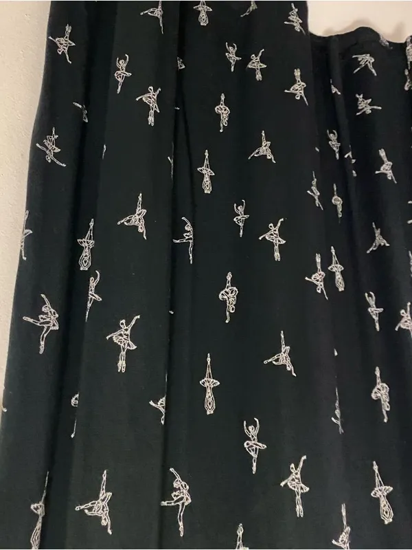 Soma Womens Nightgown XL Night Dress Ballerina Ballet Dancer Print Black White - Image 3