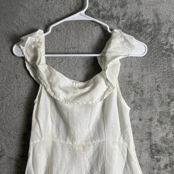 Anthropologie Off The Shoulder Button Midi Dress Size 12 Prairie Cottage‎ New - Image 2