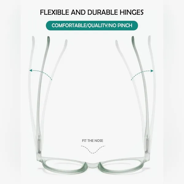NEW Round Reading Glasses Blue Light Blocking Matte Frame Computer Readers Pink - Image 7