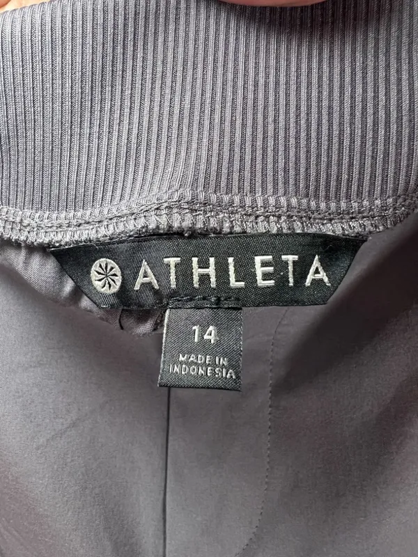 Athleta Brooklyn Shorts Silver Bells Gray Pockets Activewear Travel Hiking Sz 14 - Image 11
