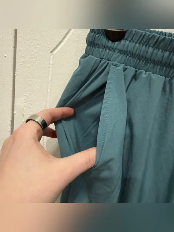 NWOT Halara Blue Breezeful Highwaisted Drawstring Casual Joggers - Image 8