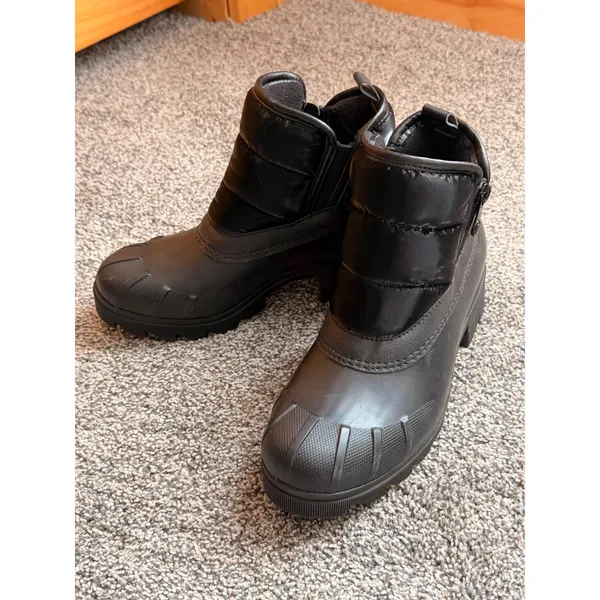 Sperry Syren Ascend Puffer Duck Boots Black Waterproof Ankle Boots Womens 8.5 - Image 3