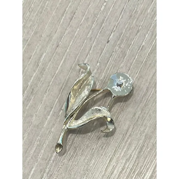 Vintage Sarah Coventry Flower Brooch Pin - Image 2