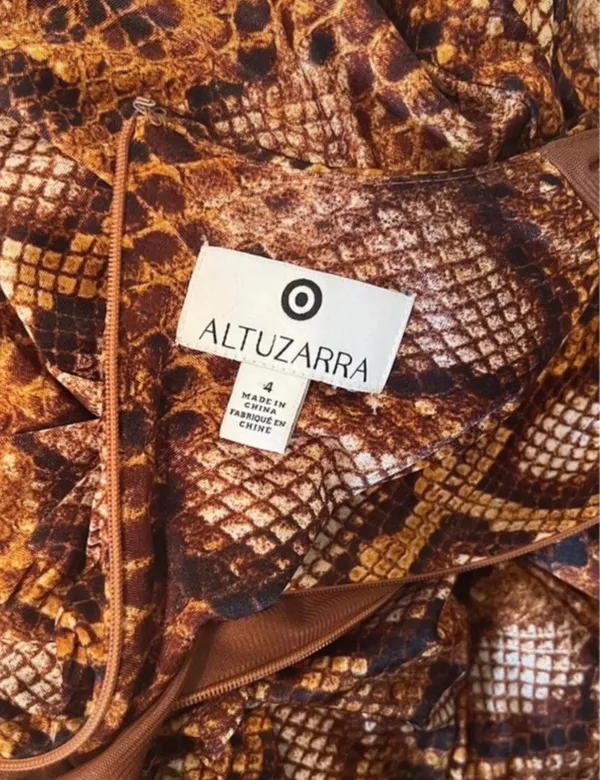 Snake print evening dress - Image 3