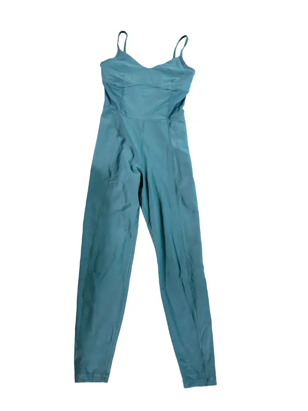 Old Navy Active Teal Fitted Athletic Jumpsuit Catsuit Built In Gym Small Women's - Image 12