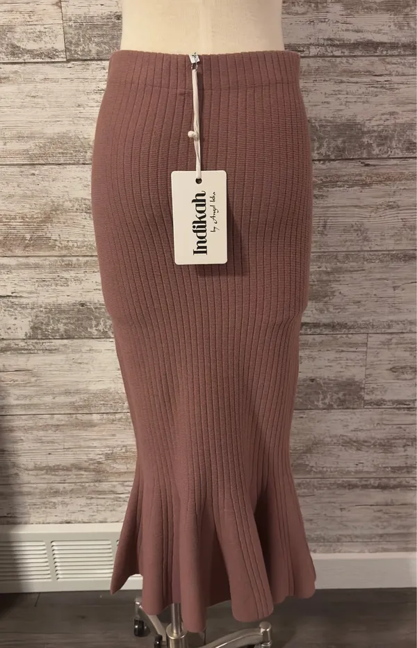 Indikah Selfie Leslie Skirt Midi Antique Rose Flare  - Image 9