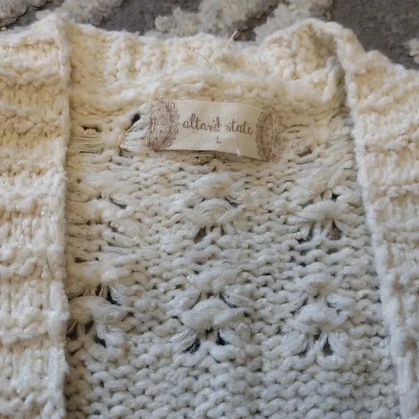 Cardigan Sweater Knit Long Sleeve Open Front - Image 2