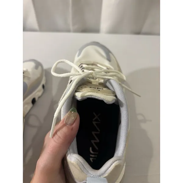 Nike Air‎ Max 270 React CT1287-100 White Fossil Running Shoes Sneakers Women 8.5 - Image 7
