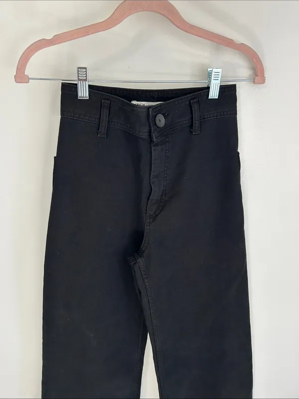 Zara Marine Straight Jeans Black - Image 6