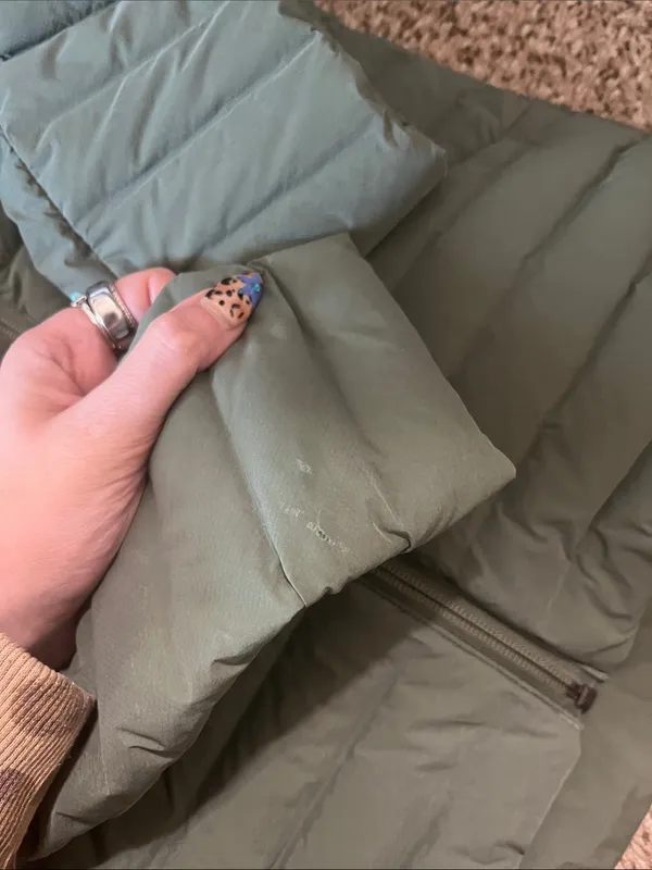 Lululemon Pack it Down Goose Down Puffer Packable Lightweight Jacket Twill Green - Image 10