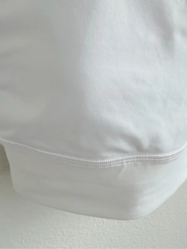 Lululemon Energy Long Line Sports Bra White Criss Cross Back - Image 3