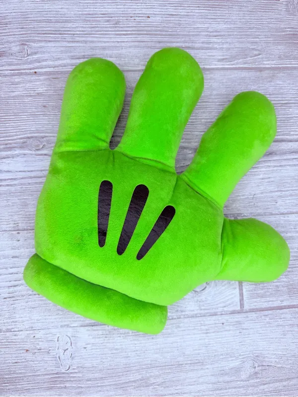 Disney Mickey Mouse Green Plush Glove costume price cosplay Halloween - Image 2