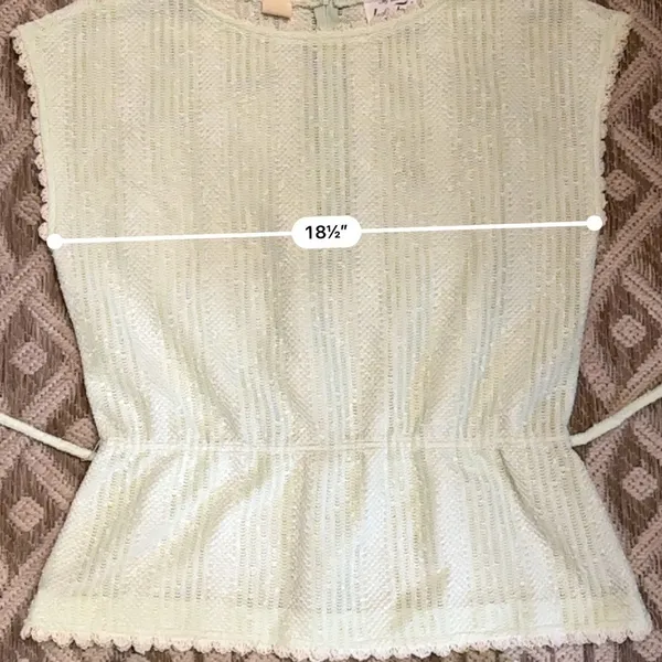Leslie Fay Vintage My Latest 70’s Midi Skirt Top Set Sheer Mint. - Image 13