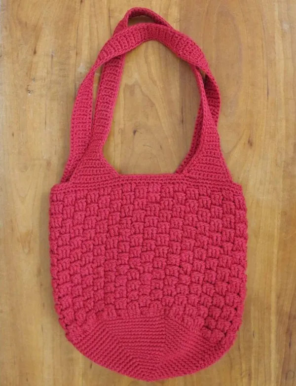 The Sak Original Red Woven Shoulder Bag Purse - Image 7