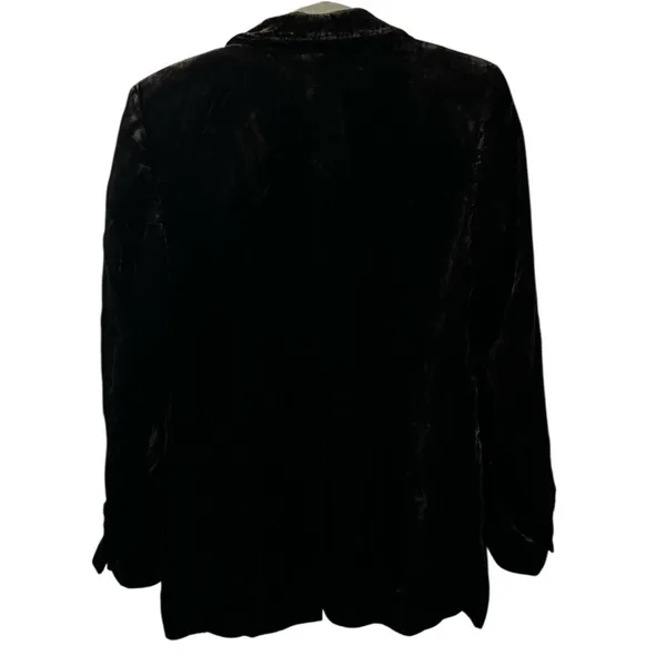 Zara Blogger's Fave Oversized Velvet Blazer in Tobacco Brown X-Small 9342/928 - Image 5