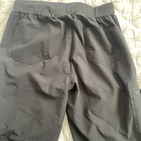 Women's Black Scrub Pants Size M - Image 3