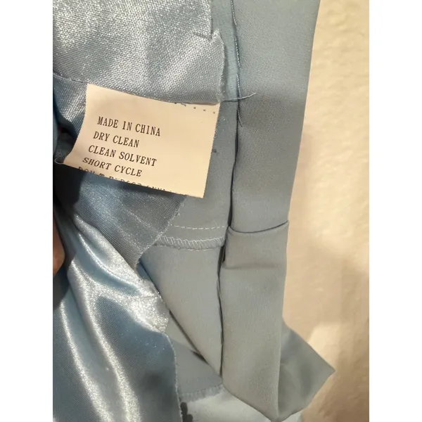 Revelry One Shoulder‎ Maxi Dress Womens 6 Light Blue Formal Bridesmaid Gown - Image 10