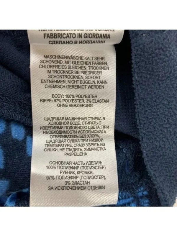 Columbia Sportswear Womens Small Blue Geometric Fleece Pullover Jacket Full Zip - Image 8
