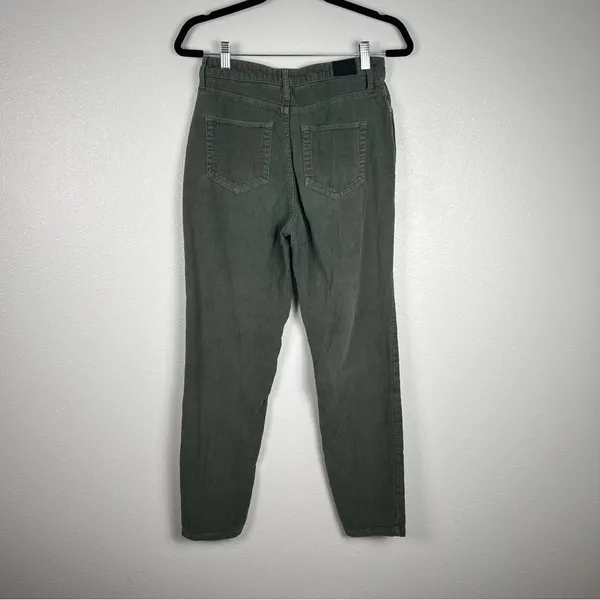 BDG Women's Mom High Rise Corduroy Dark‎ Green Pants Sz 25 - Image 6