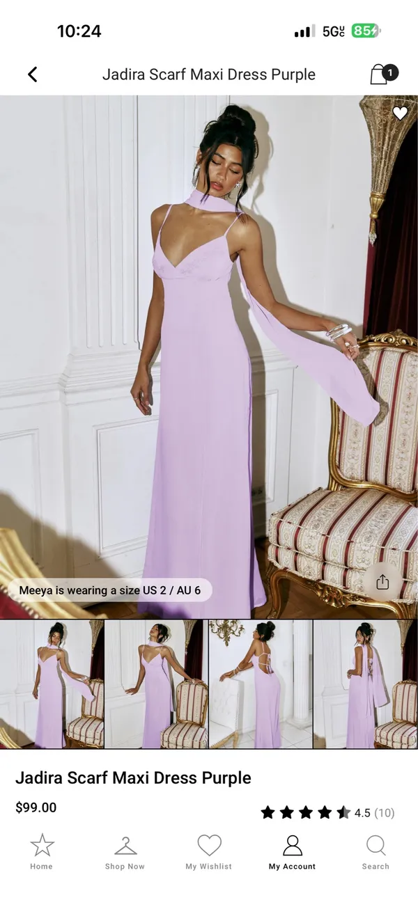Princess Polly Dress Purple - Image 2