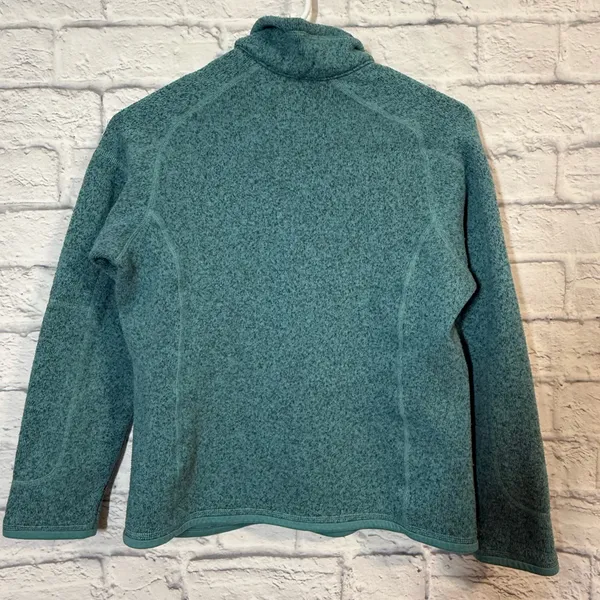 Patagonia Teal Full-Zip Better Sweater Jacket, Small - Image 2