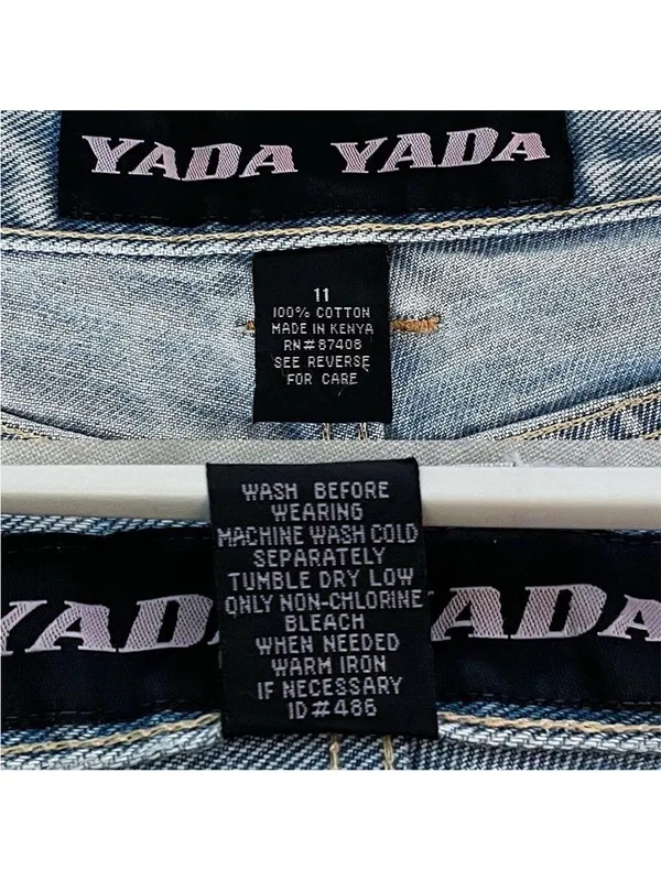 Yada Yada Denim Shorts | Carpenter Jean Shorts Vintage Y2K 90s - Image 7
