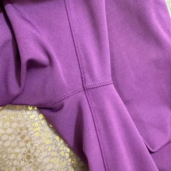 PopFit Purple High Waist Pockets Active Athleisure Leggings Medium - Image 6