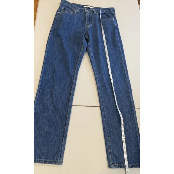 Levis Middy Straight Jeans Women 30** Relaxed 100% Cotton Travel Minimal Concert - Image 7