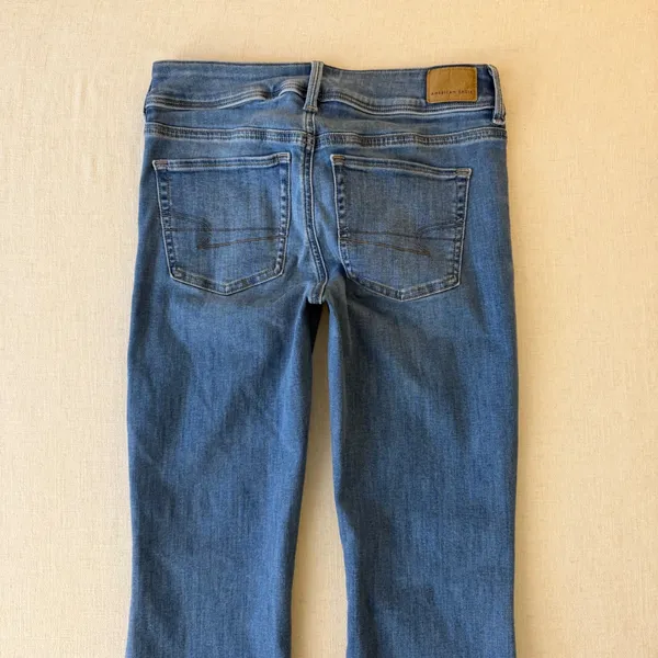American Eagle Kick Boot Next Level Stretch Jeans Womens 4 Short Blue - Image 5