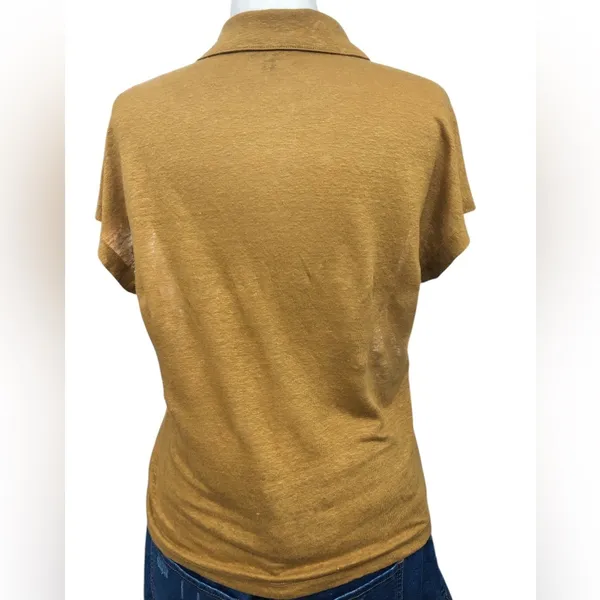 Banana Republic Women’s Linen Short Sleeve Polo | NWOT - Image 5