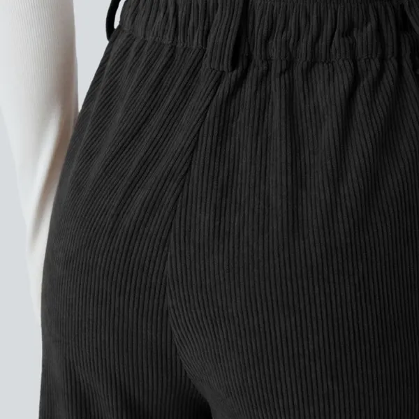 Halara High Waisted Zipper Pocket Classic Corduroy Casual Black Pants Size L‎ - Image 16