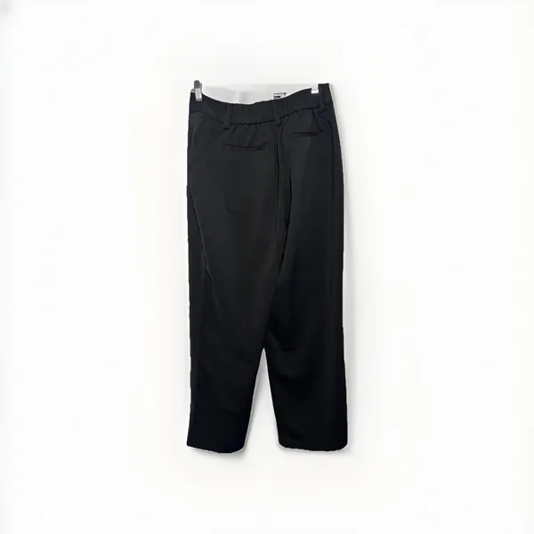 Quince Quick Stretch Crepe Paperbag Pants Women's Size 6 Black High Waisted - Image 5