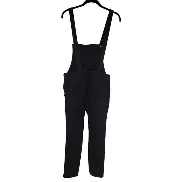 Free People Overalls Womens Size 24 Washed Black Denim Skinny Leg Bib - Image 10