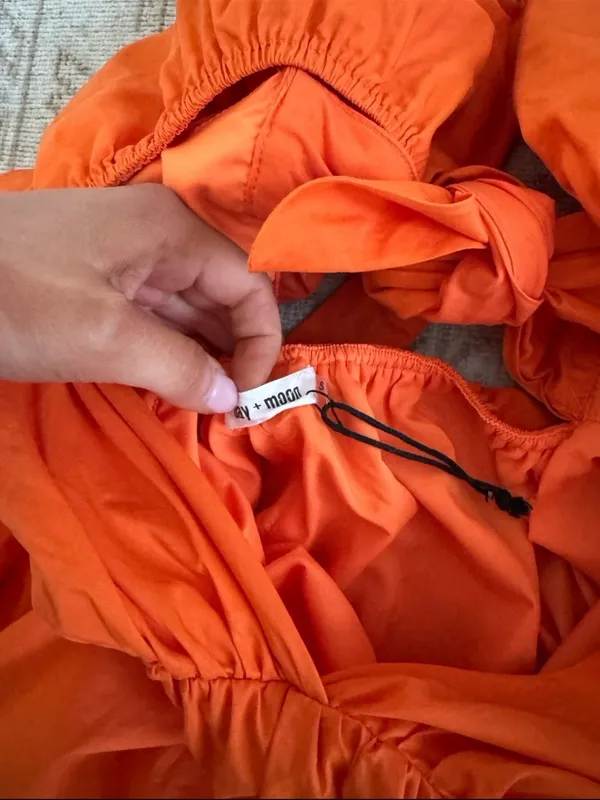 Day + Moon Orange Dress - Image 3