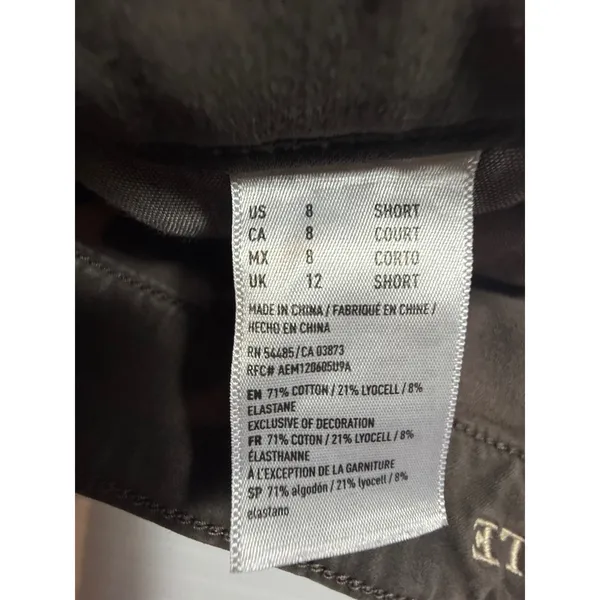 American Eagle Super Stretch X Jegging Pants Women's Size 8‎ Short Gray - Image 5