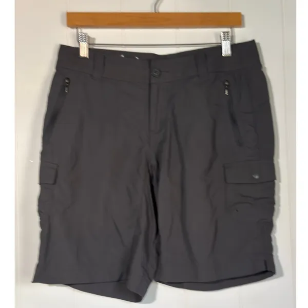Columbia Women's Cargo Hiking Shorts Gray Size 8 Lightweight Outdoor Travel - Image 2