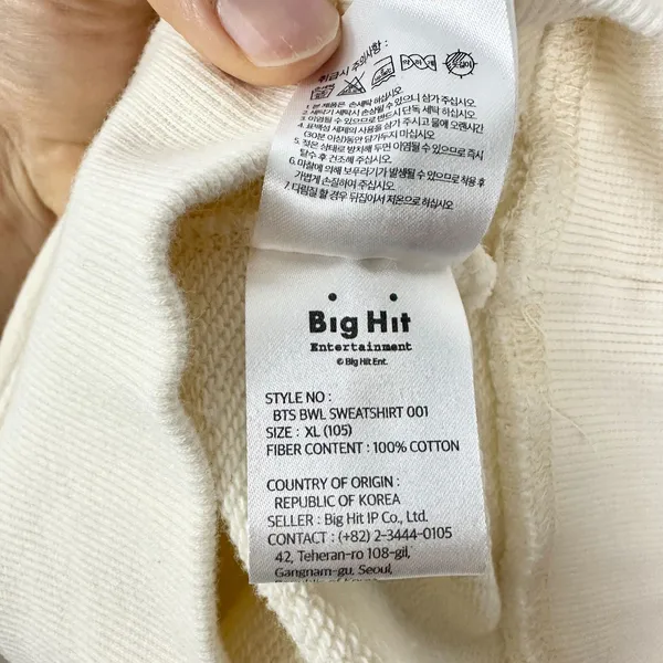 BTS Boy With Luv Pop Up Sweatshirt Size XL Official Merch Big Hit House of BTS - Image 8
