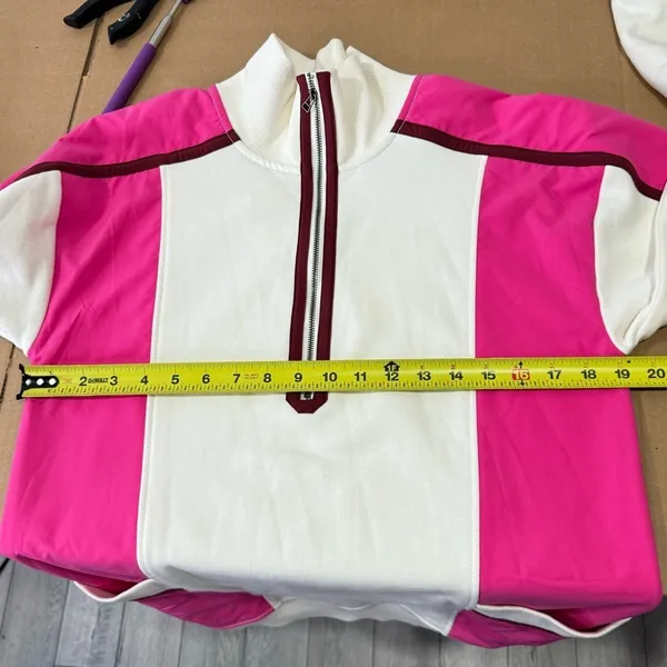 NWT Anthropologie Daily Practice Sporty Colorblock Twofer‎ Mini Dress White Pink - Image 10